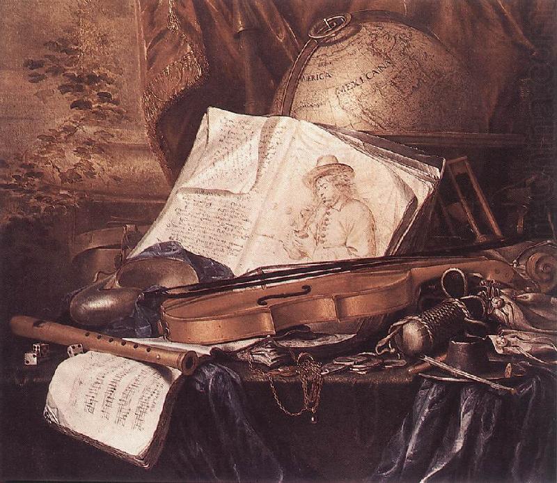 RING, Pieter de Still-Life of Musical Instruments china oil painting image